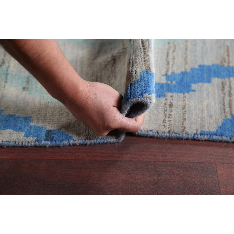 Grand tapis oriental en laine à motif végétal 12 x 15