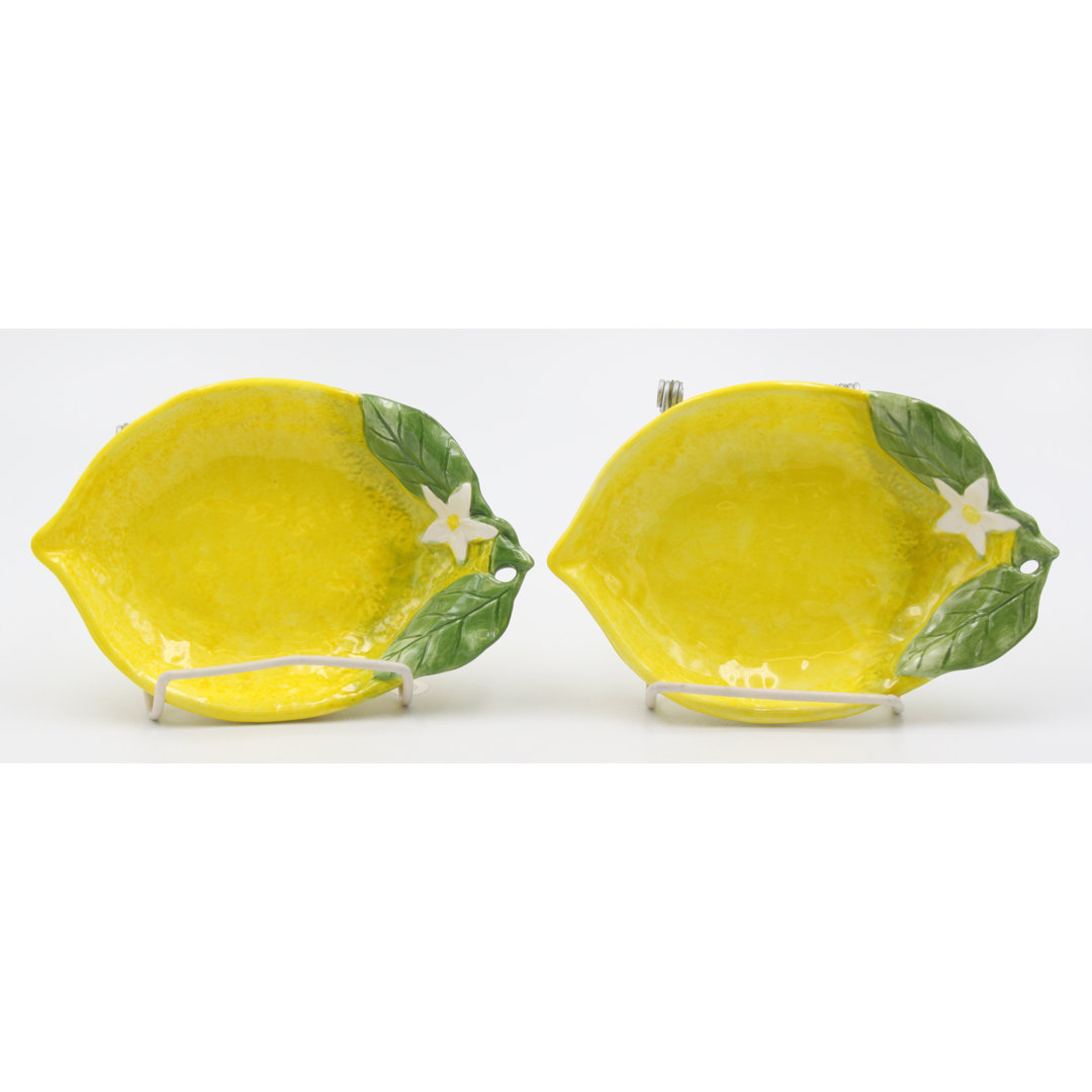 Greggs 6.75'' Handmade Appetizer Plate (Set of 2) August Grove®