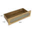 Commode 4 tiroirs en bois pour la chambre à coucher, grande commode double avec tiroirs larges, commode moderne, commode de rangement, commode pour chambre de bébé, salon, couloir, chambre à coucher, chambre d'enfant