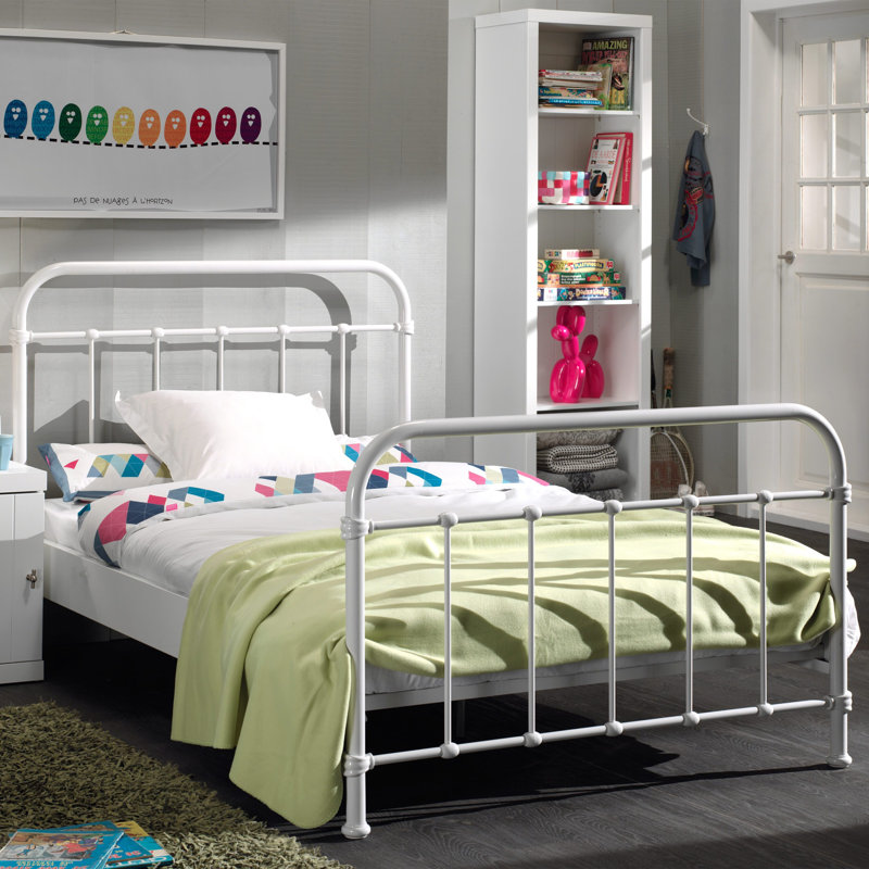 New York Metal Frame Bed, 120 x 200cm, White