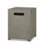 AEGEAN 20"H Square Metal Propane Tank Cover and Side Table by Real Flame