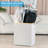 Laundry Hamper With Lid, Double Laundry Hamper With 2 Removable Bags, 2 Section Laundry Basket With Bamboo Handles For Bathroom, Bedroom & Laundry Room, 140L (36.9 Gallon) Light Grey-815520986