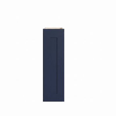 Armoire murale bleu marine Shaker, structure en bouleau massif, boîte d'armoire en contreplaqué, tablette réglable, finition matte douce, plusieurs tailles