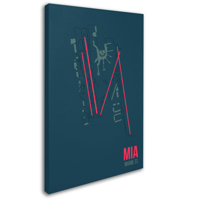 Vidur «MIA L'aeroport Layout», impression sur toile tendue