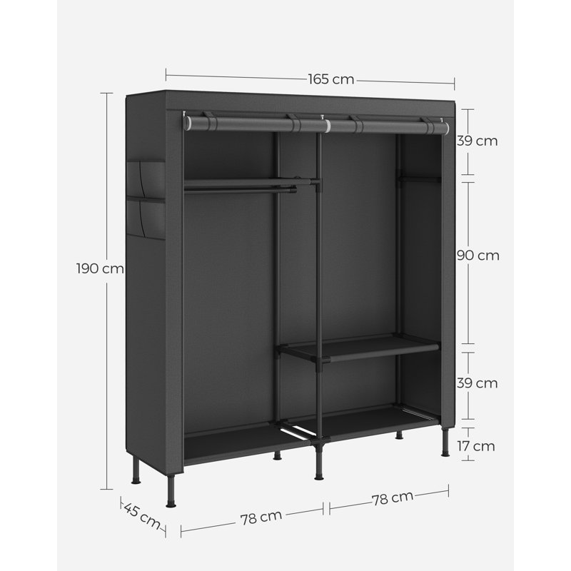 Gunesh 165cm Portable Wardrobe