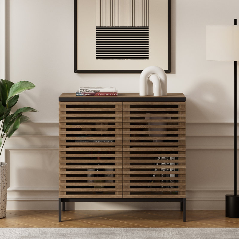 Shaurya 31'' Tall Accent Cabinet, Walnut
