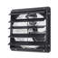 Ventilateur à obturateur de 20 pouces, ventilateur de grenier mural avec contrôle de température à vitesse variable, 2900 CFM, moteur EC, minuterie, pour remise, garage, refroidissement de serre, noir