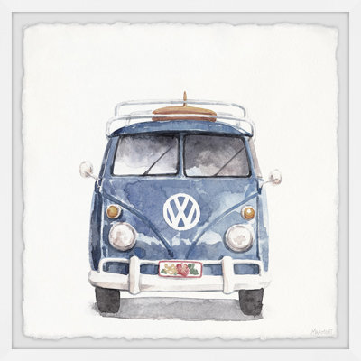 Mariah Retro Surf Van Framed Print