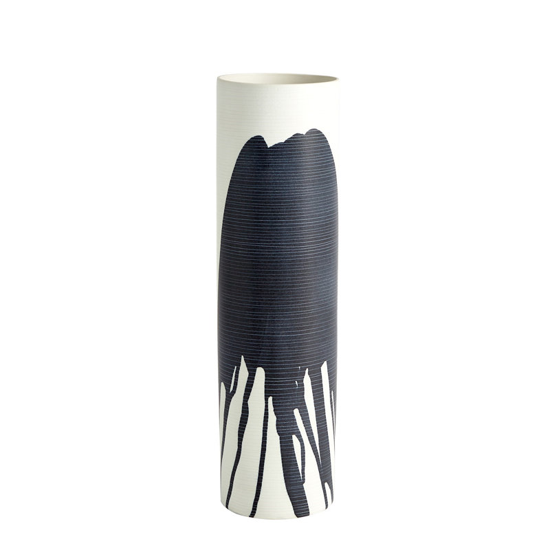 Handmade Porcelain China Table Vase, 19.5" H x 5.75" W x 5.75" D