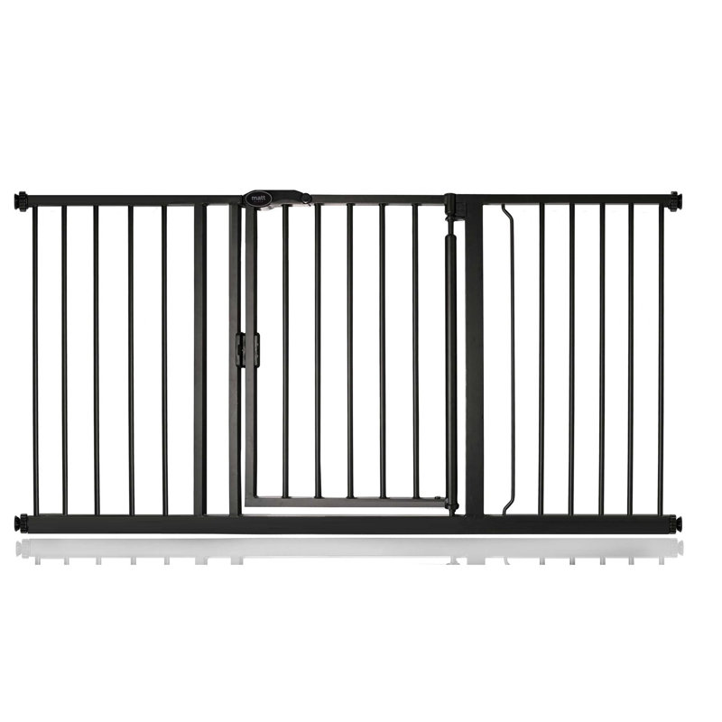 Safety Gate, Matt Black, 147cm - 154cm