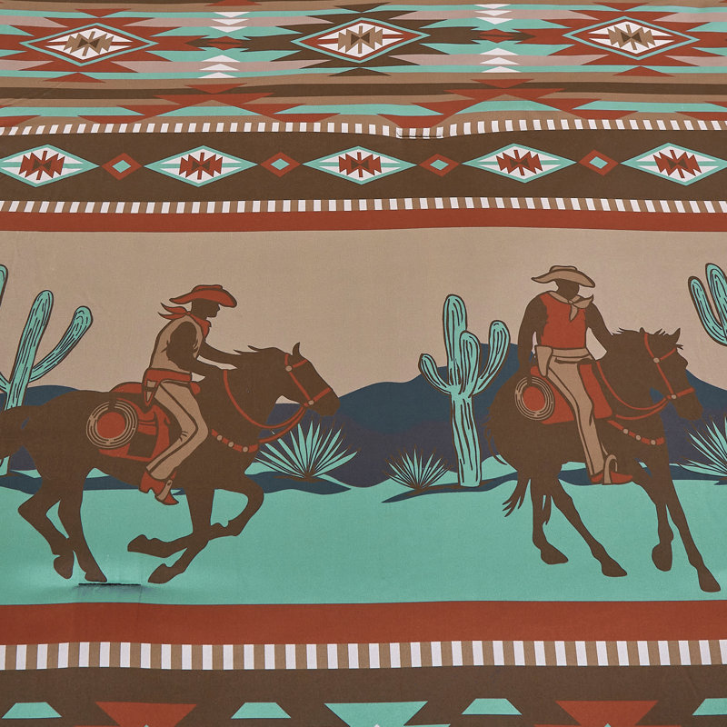 Ensemble d'édredon Western Cowboy, King Size