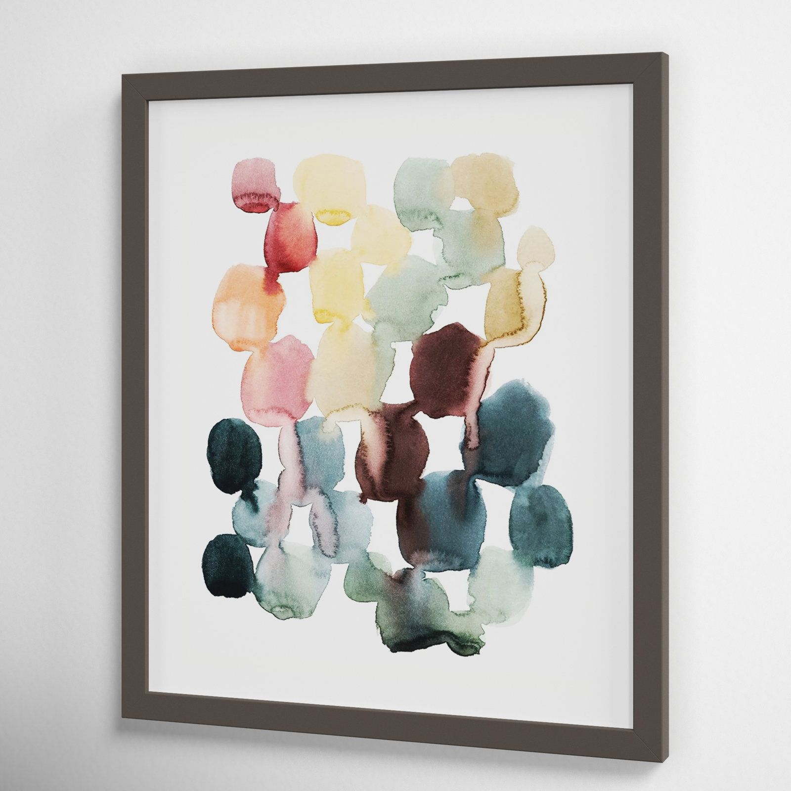 Desert Stones II Print by Grace Popp, Gray Framed Paper, 20" H x 17" W