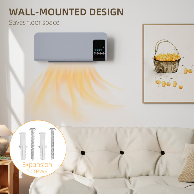 2000 Watt Electric Fan Wall Mounted Heater