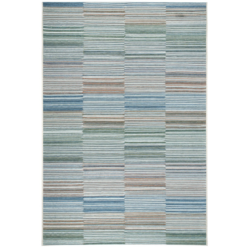 Striped Flatweave Area Rug, Rectangle 120 x 170 cm
