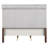 Cafferty Light Gray Tufted Panel Queen Bed