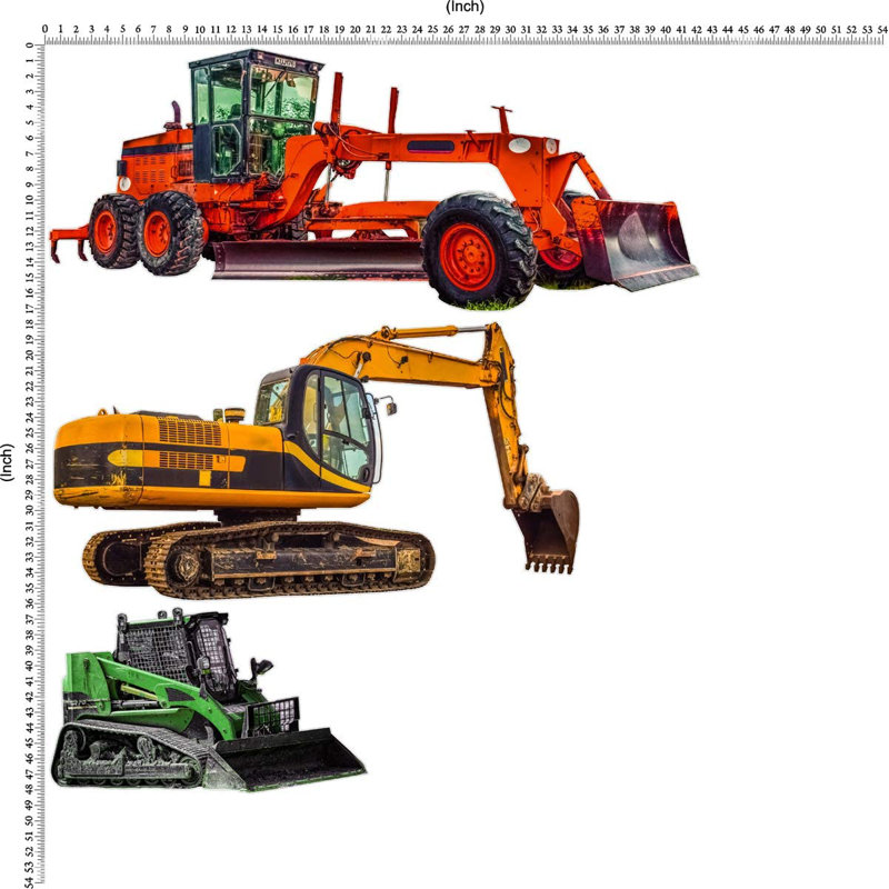 Transportation Non-Wall Damaging Wall Decal