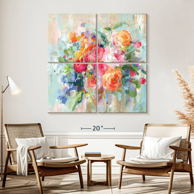 Harnek A Sun Drenched Bouquet, 57" H x 57" W
