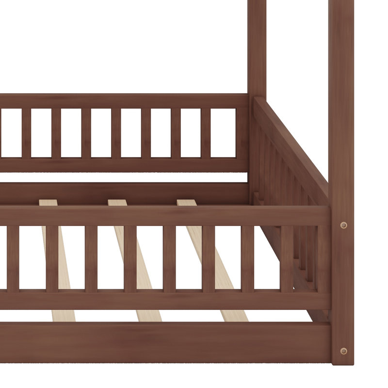 Structure de lit Classic Classic, Noyer