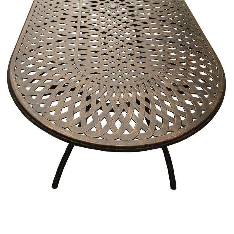 Ensemble de salle à manger Casillas, Table, 8 chaises, Bronze