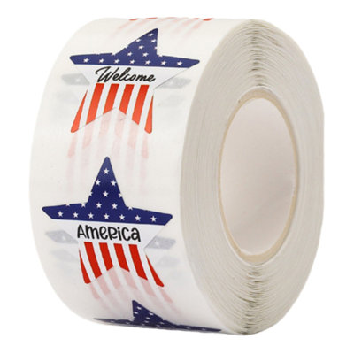 Independence Day Stickers Gift Packaging  Sealing Clothing  Phone Decorations Tags