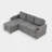 2 - Piece 83.5'' Upholstered L-Shape Sectional-620997993