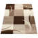 Rectangle Ciji Geometric Machine Woven Polypropylene Area Rug in Brown