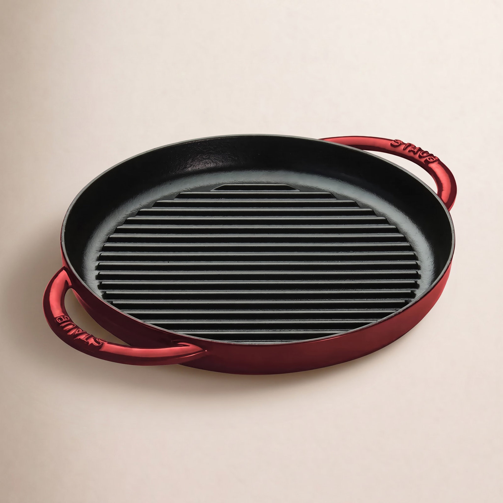 Cast Iron 10" Pure Grill Pan, Grenadine