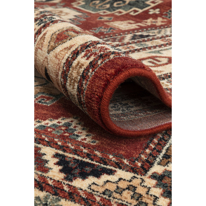 Abbeville Oriental Wool Area Rug, Rectangle 80 x 160cm