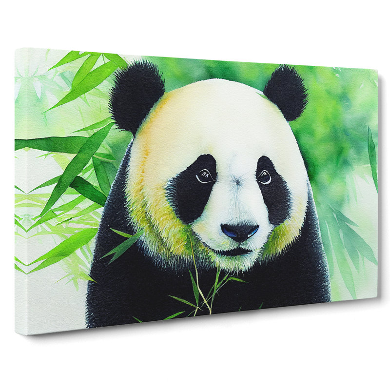 Panda Vol.2 - Wrapped Canvas, 50cm H x 76cm W x 3cm D