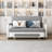 Kenidi 50.3'' Slipcovered Reclining Sleeper Sofa