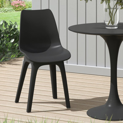 Foreston Patio Dining Side Chair with Cushion