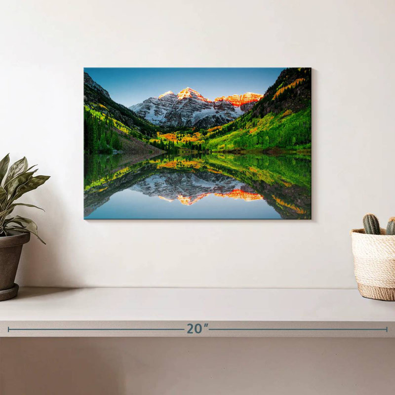 Alvord Maroon Bells Mountain Sunrise, H 8 po x l 12 po