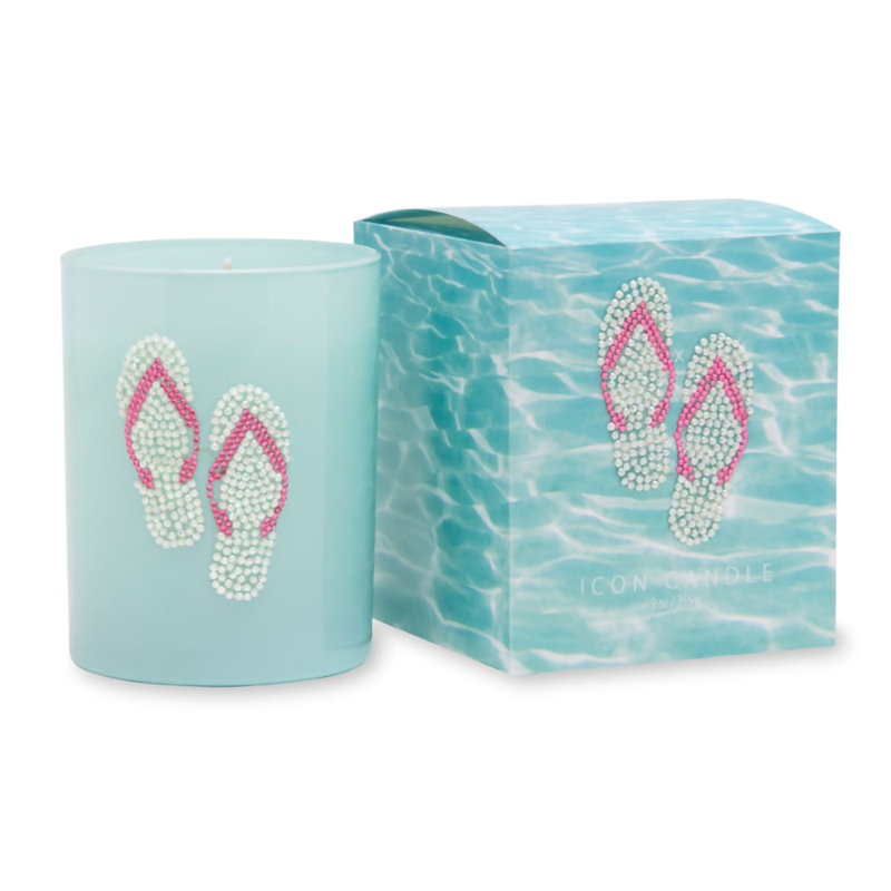 Fruity Scented Jar Candle with Glass Holder