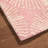 NICOLE MILLER NEW YORK Kendall Fluted Geo Handcrafted Wool Area Rug Rose-107408560