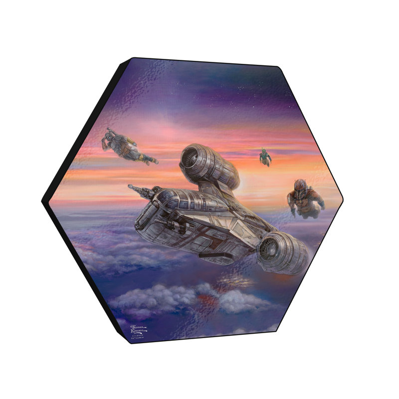 Star Wars (The Mandalorian - The Escort), impression sur bois