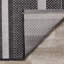 Tapis de salon en polyester à rayures grises Colaine-1237047685