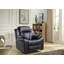 Fauteuil inclinable manuel standard berçant en similicuir de 38 po de largeur Mowery-1103813597