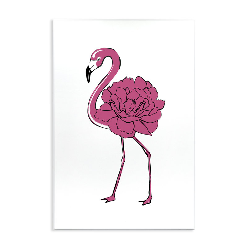 «Flamingo Rose Petal Body» par Martina Pavlova, H 15 po x l 10 po