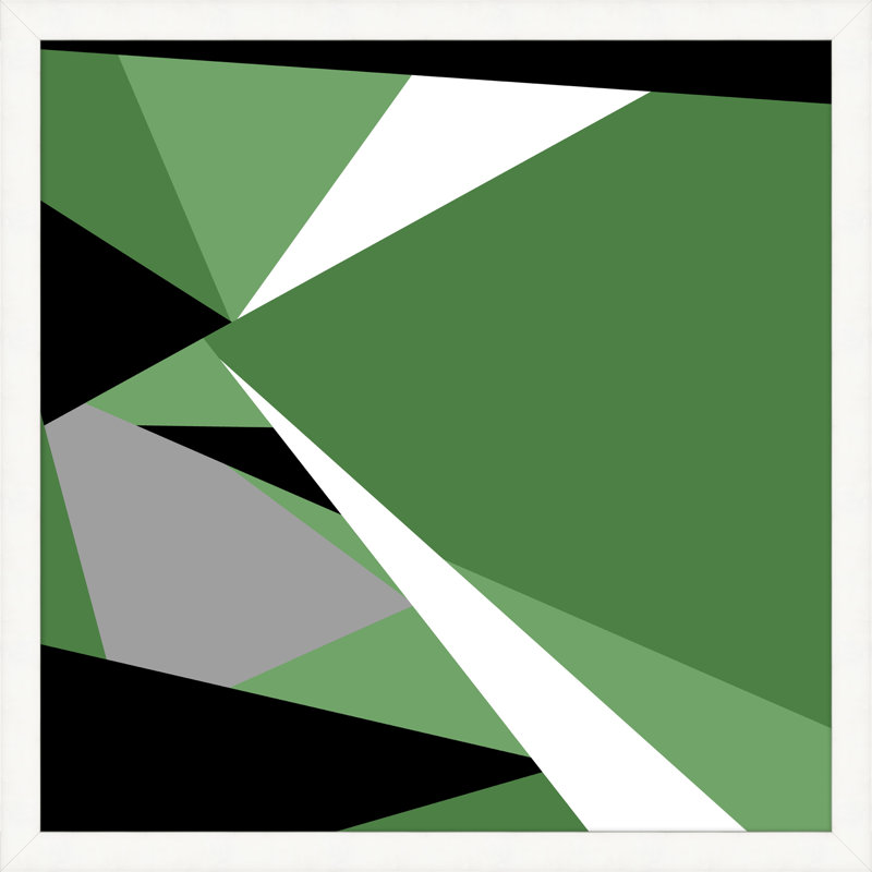 Emerals Shards 1 Framed Graphic Art