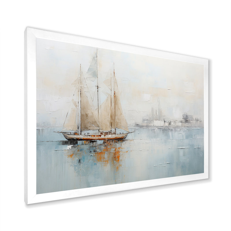Impression sur toile, "Minimalisme", H 16 po x l 32 po x P 1 po, Cadre simple blanc