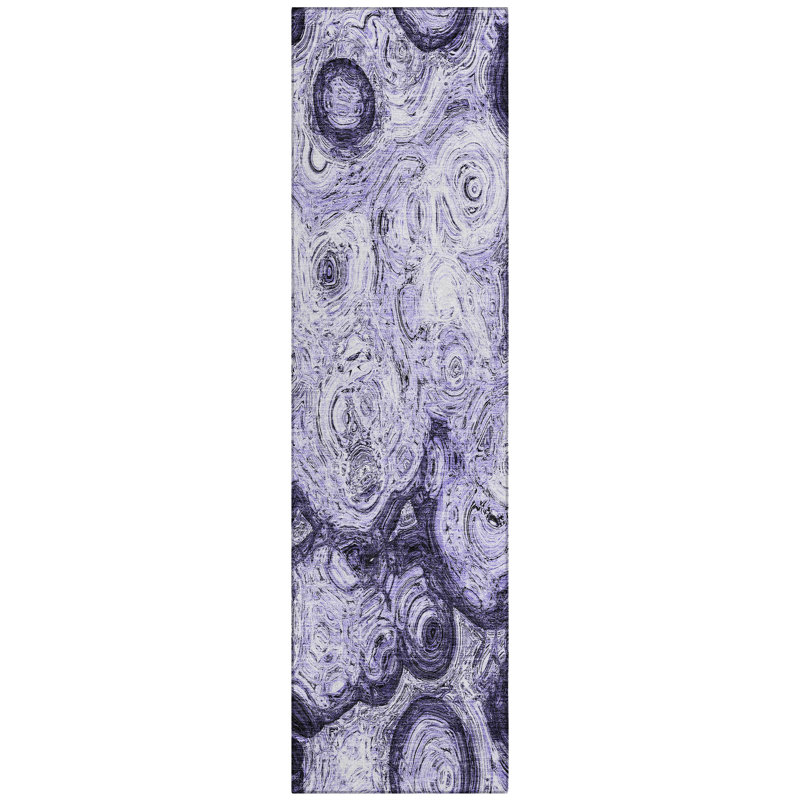 Loreen Washable Abstract Indoor / Outdoor Rug, Runner 2'3" x 7'6"