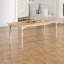Table de salle à manger extensible traditionnelle traditionnelle de 82,7 pouces avec une feuille amovible de 23,6 po TopMAX