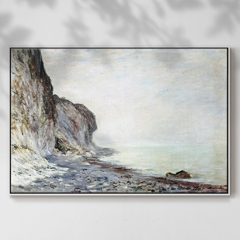 Cliff, 1882, reproduction d'art sur toile, H 27 po x l 41 po x P 2 po, Toile encadrée flottée blanche