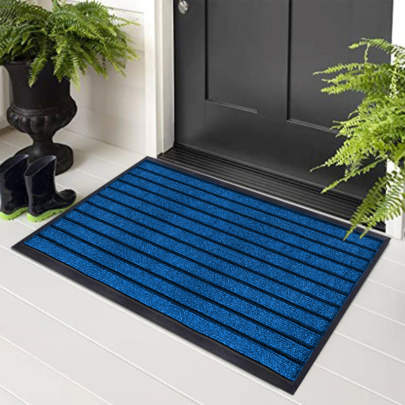 High Quality Non-Slip Indoor/Outdoor Door Mats, Blue, 80cm W x 300cm L