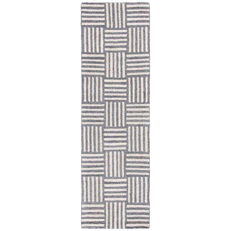 Stockton Hand Tufted Performance Striped Rug, Runner 2'3" x 8'