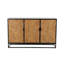 Buffet brun 3 portes en bois sculpté à la main Rigolf