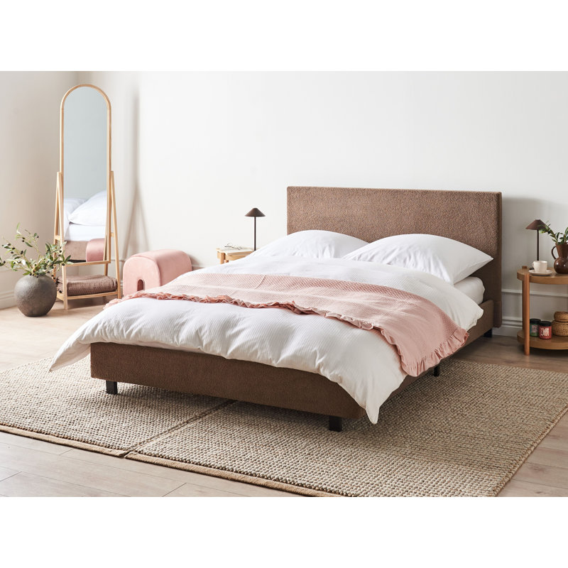 Waterbed Boucle ALBI Brown, European Double (155 x 211 cm)