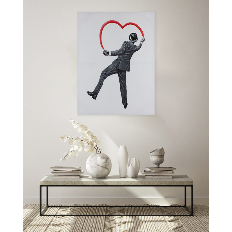 Acrylbild Banksy's Man in Love