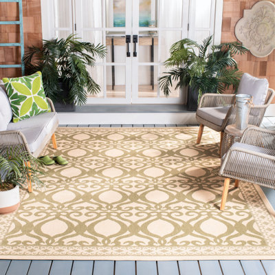 Claudis Performance Geometric Indoor/Outdoor Area Rug