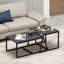 Table basse moderne avec de nombreuses tablettes 29,5 x 15,0 x 19,7 pouces Modern Anthracite | 100% panneau de particules enduit de mélamine, épaisseur: 0,7 pouce | Design industriel mural et élégant pour le salon et le bureau-217341012